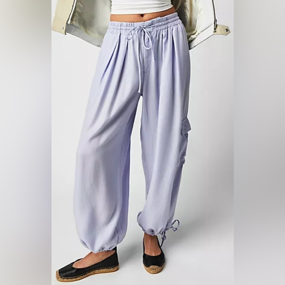 Free People Periwinkle Palash Cargo Pants